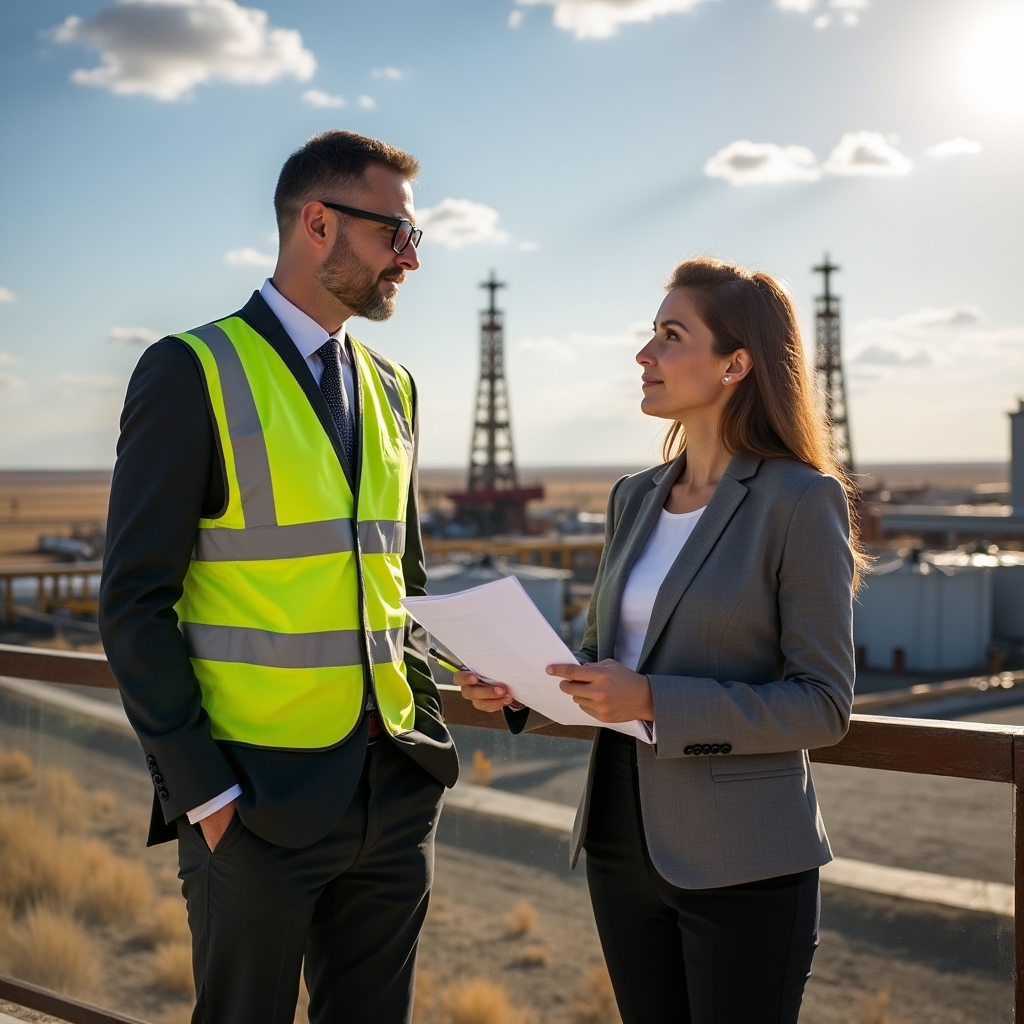 Выезд на нефтяное месторождение в Казахстане