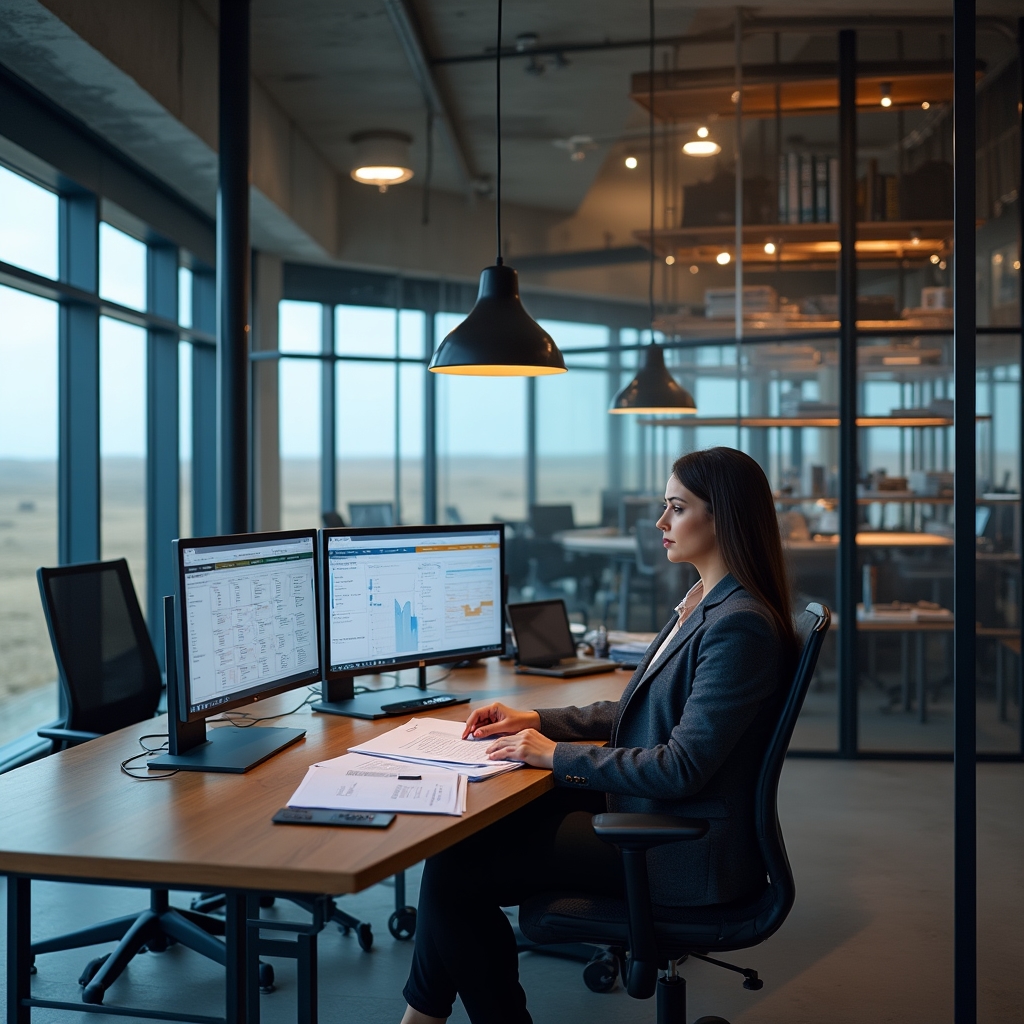 Офис отдела закупок нефтегазовой компании