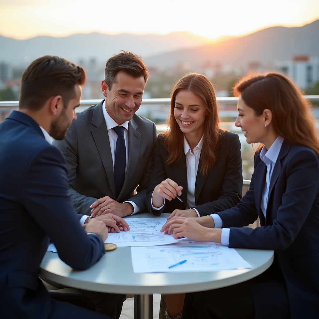 Команда специалистов по закупкам на рабочем совещании